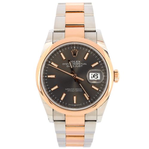 Oyster Perpetual Datejust Slate Automatic Watch Stainless Steel and Rose Gold 36